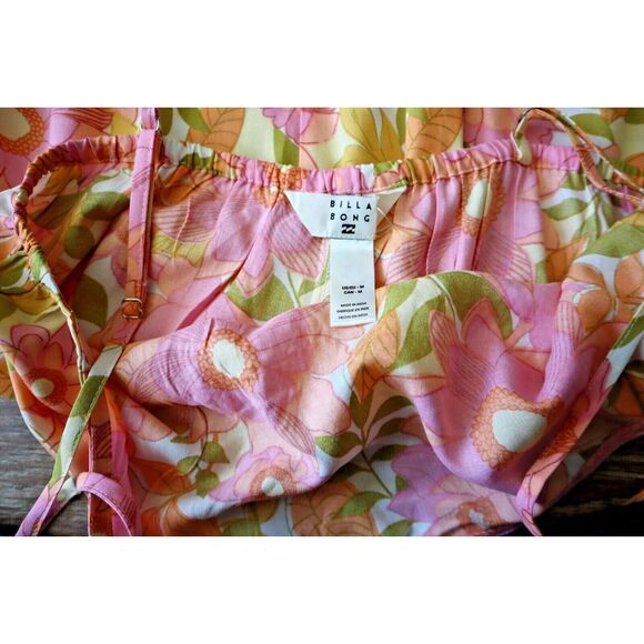 Billabong 24B1302401 Women's Sz Medium Golden Hour Floral Maxi Dress - Picture 3 of 7